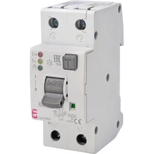 Диференційний автомат ETI 002172401 KZS-2M2p EDI B 6/0.03 тип A (10kA) з нижнім підключенням