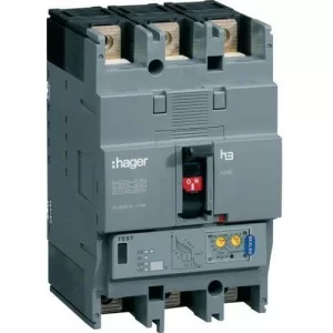 Автоматичний вимикач Hager HEC125H h250 In=125А 3P 70кА LSI