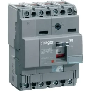 Автоматичний вимикач Hager HHA026H x160 In=25А 4P 25кА