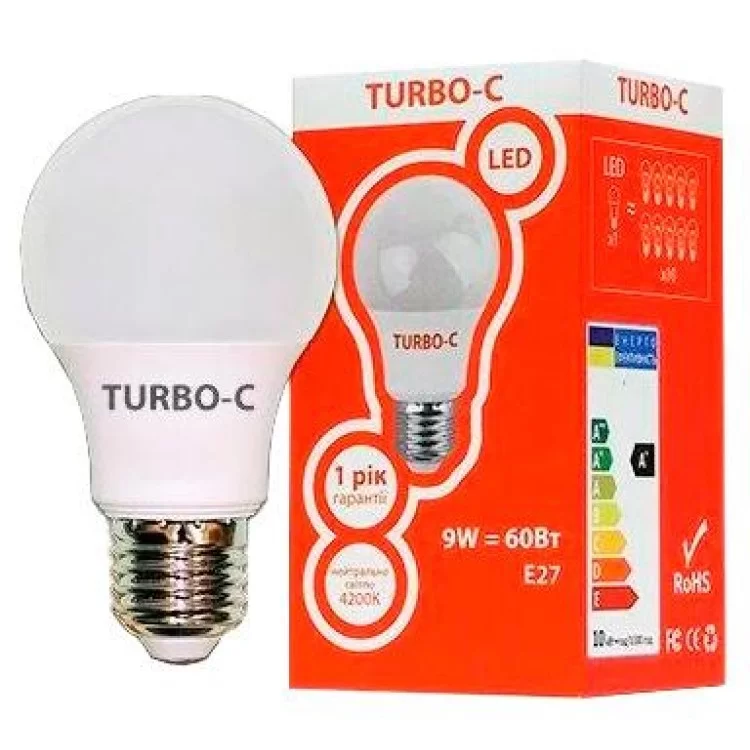 Світлодіодна лампа Elcor 534331 TURBO-С 9Вт Е27 4200К ціна 40грн - фотографія 2