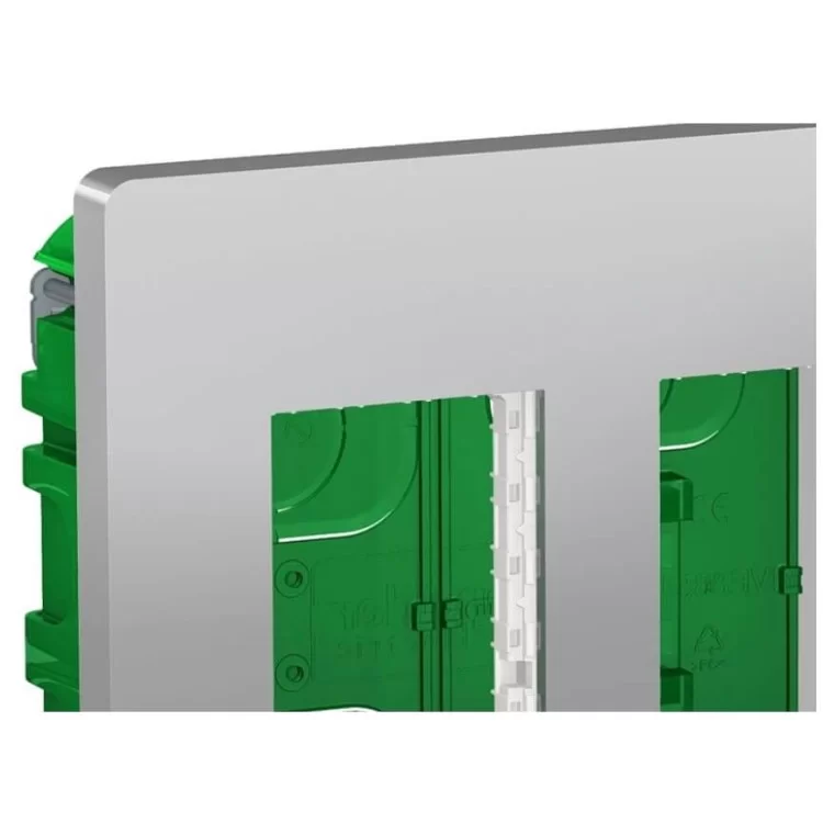 в продажу Вбудована установча коробка Schneider Electric NU173430 Unica System+ 3х2 (алюміній) - фото 3