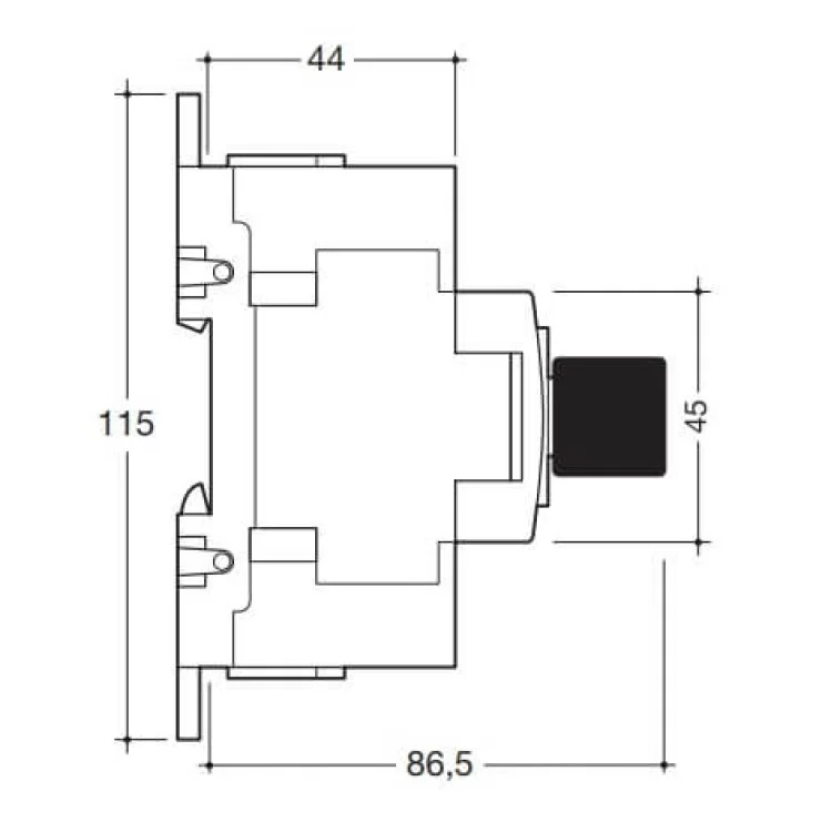 в продажу Модульний вимикач навантаження Hager HA304 в 50мм² 3P 80А з видимим розривом - фото 3