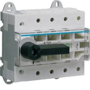 Модульний вимикач навантаження Hager HA305 в 50мм² 3P 100А з видимим розривом