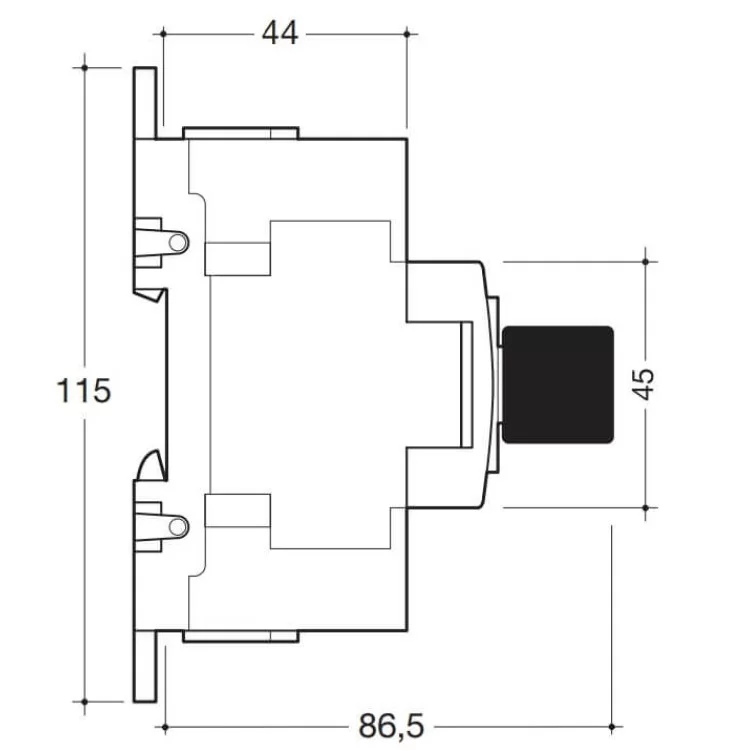 в продажу Модульний вимикач навантаження Hager HA306 в 50мм² 3P 125А з видимим розривом - фото 3
