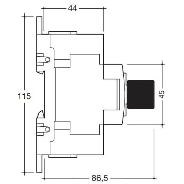 в продажу Модульний вимикач навантаження Hager HA406 в 50мм² 4P 125А з видимим розривом - фото 3