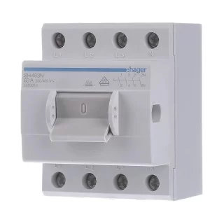 Компактний вимикач навантаження Hager SH463N 4Р 63А/400В