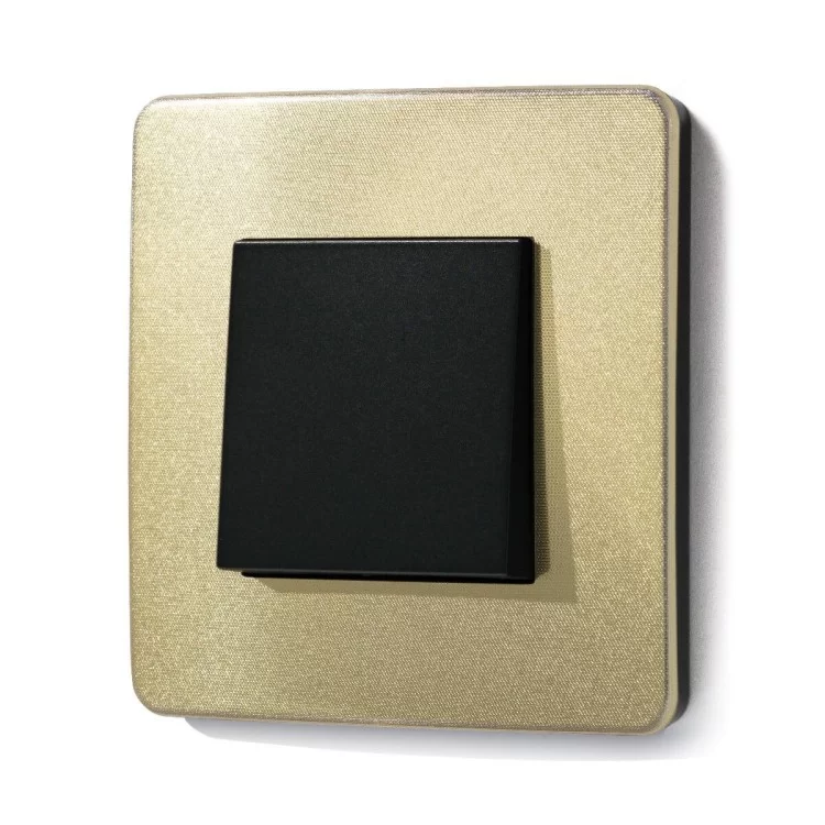 Однопостова рамка Schneider Electric NU280262 (золото/антрацит) ціна 495грн - фотографія 2