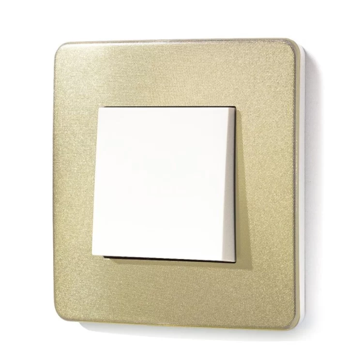 Однопостовая рамка Schneider Electric NU280259 (золото/белый) цена 495грн - фотография 2