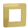 Однопостовая рамка Schneider Electric NU280259 (золото/белый)