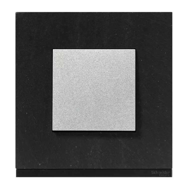 Горизонтальна однопостова рамка Schneider Electric NU600287 (Камінь/антрацит) характеристики - фотографія 7