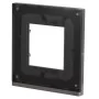Горизонтальная однопостовая рамка Schneider Electric NU600286 (черное стекло/антрацит)