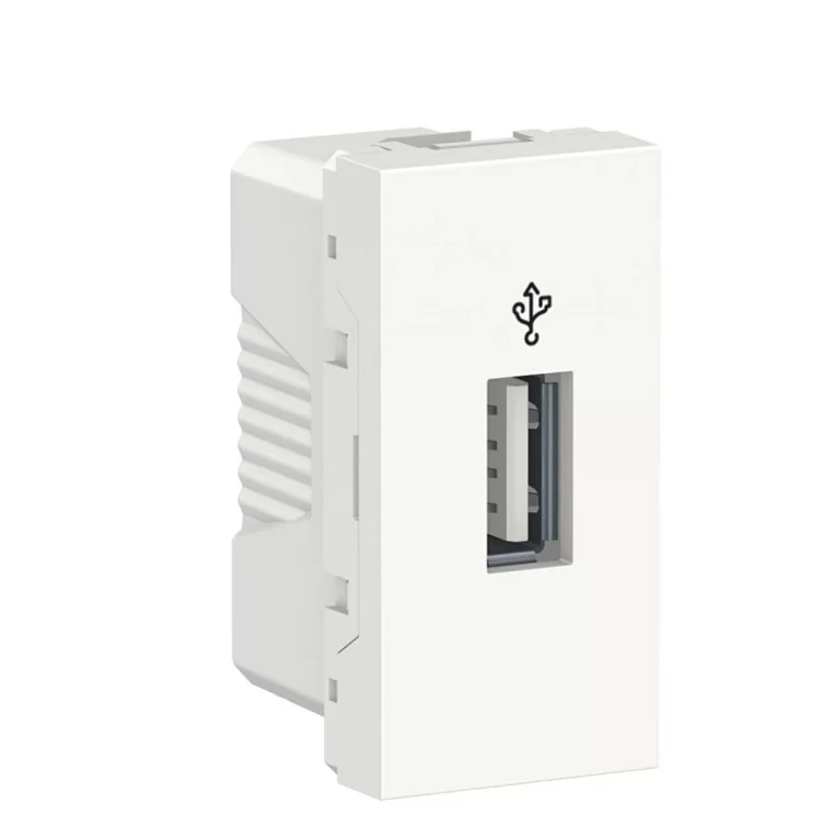 Розетка USB Schneider Electric NU342918 для передачі даних 1М (білий)