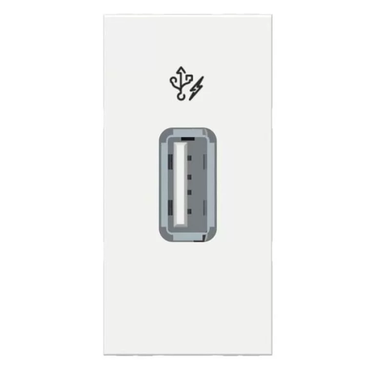 USB розетка Schneider Electric NU342818 1М (біла) ціна 1 186грн - фотографія 2