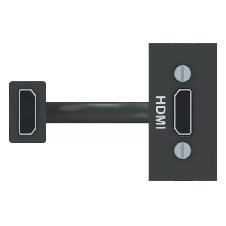 HDMI розетка Schneider Electric NU343054 1М (антрацит) ціна 1 746грн - фотографія 2