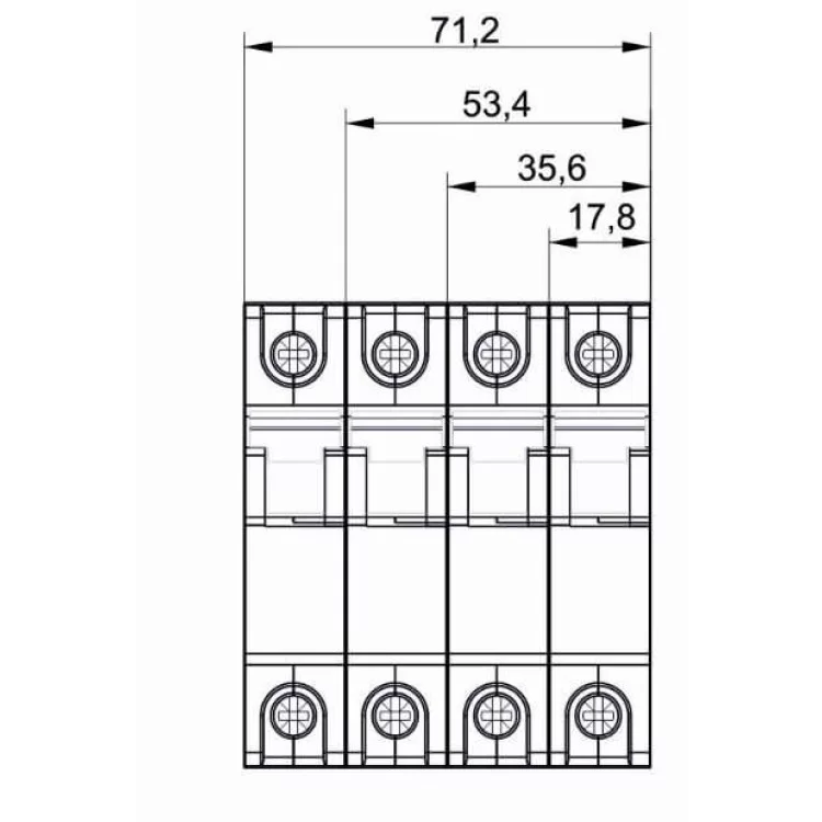 Автоматический выключатель Generica MVA25-1-006-C ВА47-29 6А 4,5кА (C) цена 62грн - фотография 2