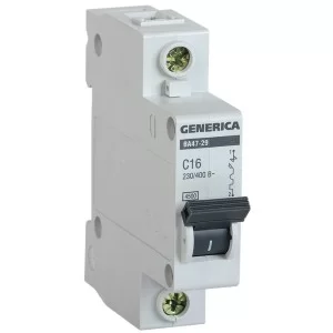 Автоматический выключатель Generica MVA25-1-016-C ВА47-29 16А 4,5кА (C)
