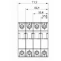 Автоматический выключатель Generica MVA25-3-016-C ВА47-29 16А 4,5кА (C)