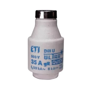 Запобіжник ETI 004323002 DIIIUQ50A/500V gR (50 kA)