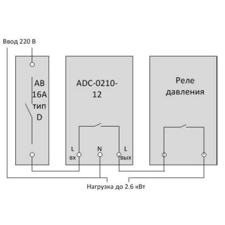 Реле защиты двигателя ADC-0210-12 ADECS цена 669грн - фотография 2