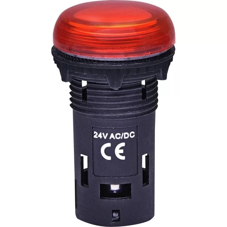 Матовая сигнальная лампа ETI 004771210 ECLI-024C-R 24V AC/DC (красная)