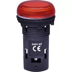 Матовая сигнальная лампа ETI 004771230 ECLI-240A-R 240V AC (красная)