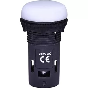 Матовая сигнальная лампа ETI 004771235 ECLI-240A-W 240V AC (белая)