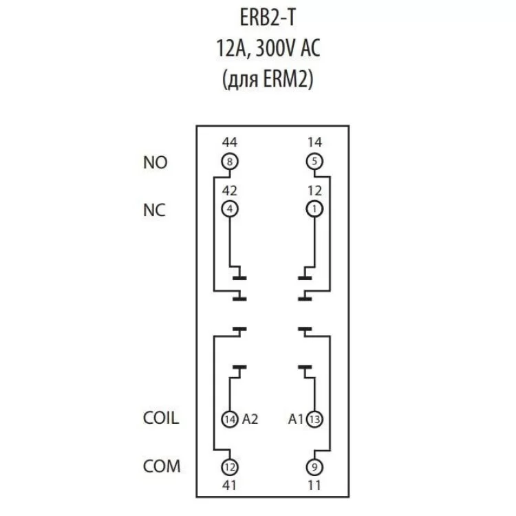Цоколь ETI 002473012 ERB2-T тип Т (для ERM2) ціна 136грн - фотографія 2