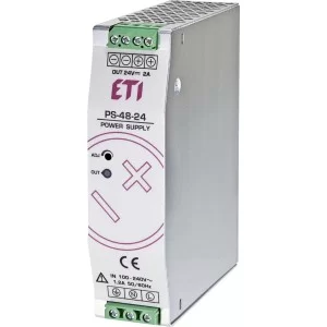 Блок питания ETI 004656680 PS-48-24 (Вхід: 100-240V AC/140-340V DC; Выход: 24-28V DC/45W/2A)
