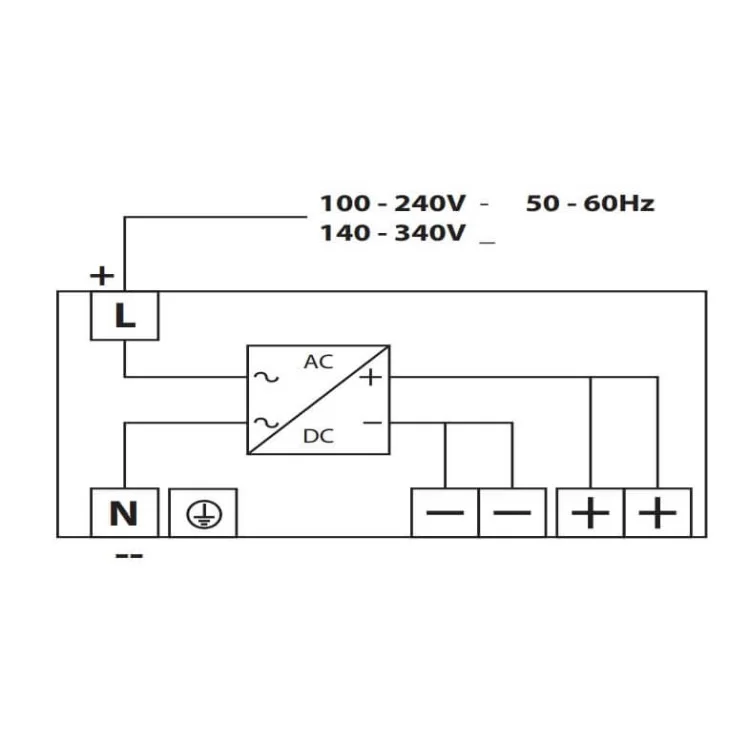 Блок живлення ETI 004656680 PS-48-24 (Вхід: 100-240V AC/140-340V DC; Вихід: 24-28V DC/45W/2A) відгуки - зображення 5