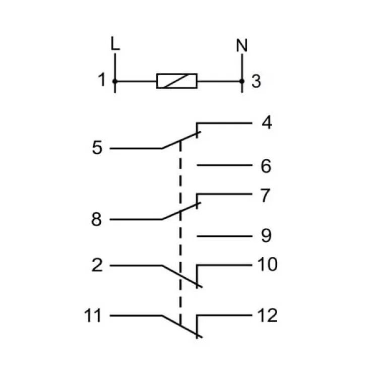 Промежуточное реле F&F PK-4PR-12V 12В 2х8 А инструкция - картинка 6