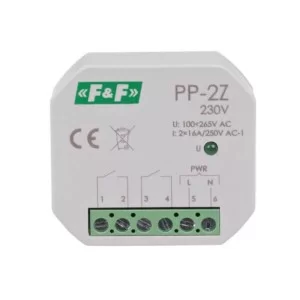 Електромагнітне реле F&F PP-2Z-230V 230В 16 А