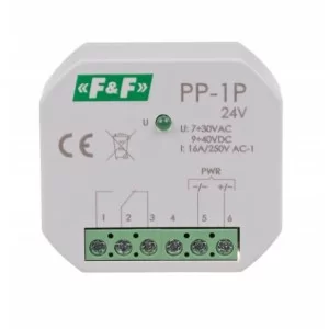 Электромагнитное реле F&F PP-1P-24V 24В 16 А