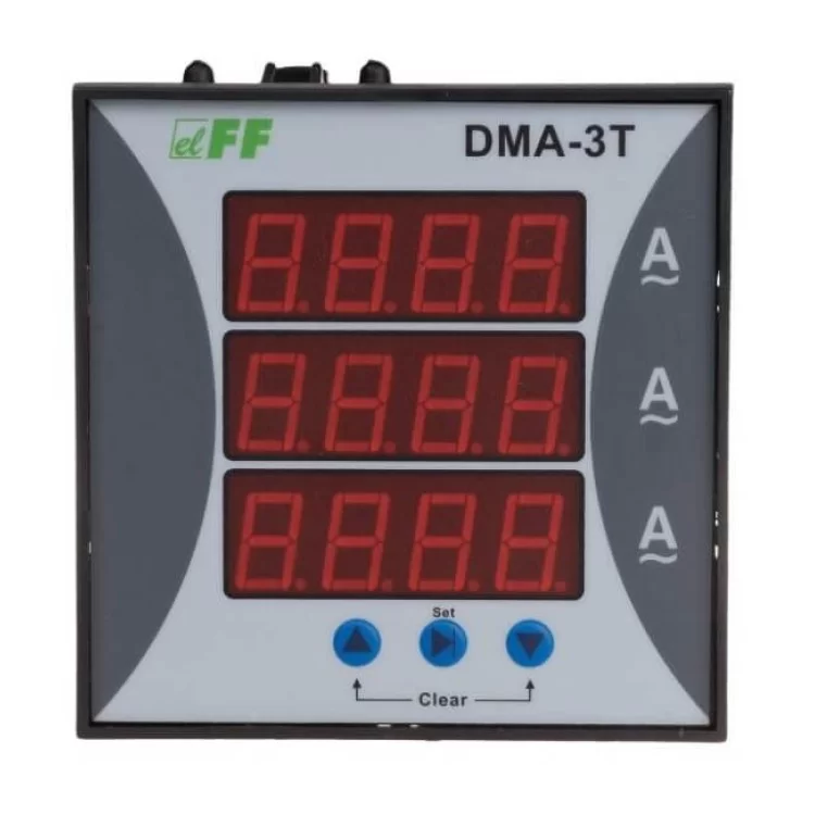 Трифазний щитовий амперметр F&F DMA-3T 230В ціна 3 444грн - фотографія 2