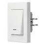 Кнопочный выключатель выключателя Schneider Electric Asfora EPH1600321 с подсветкой (белая)
