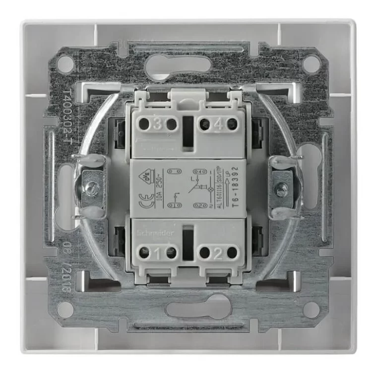 продаємо Кнопковий вимикач вимикача Schneider Electric Asfora EPH1600321 з підсвіткою (біла) в Україні - фото 4
