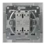 Кнопочный выключатель выключателя Schneider Electric Asfora EPH1600321 с подсветкой (белая)