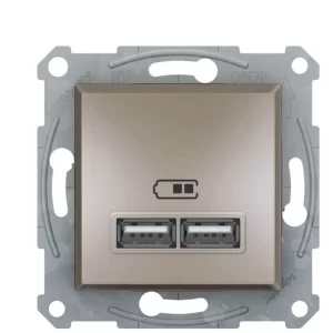 USB розетка Schneider Electric Asfora EPH2700269 (бронза)