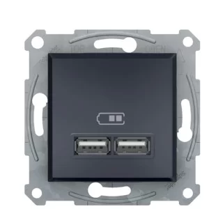 USB розетка Schneider Electric Asfora EPH2700271 (антрацит)