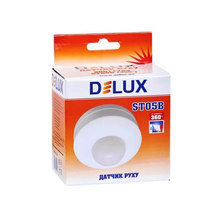 продаємо Датчик руху Delux (90011723) ST05B 360° (білий) в Україні - фото 4