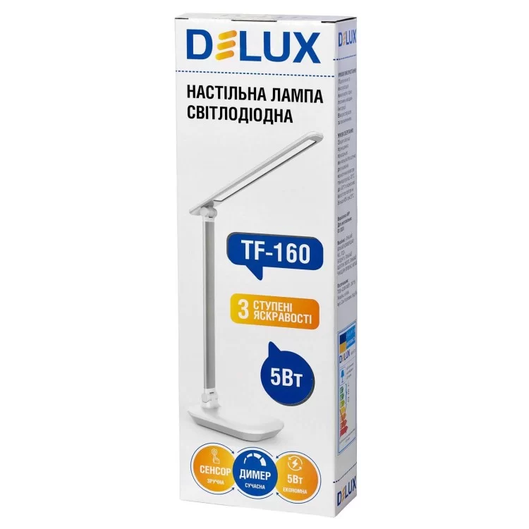 в продажу Настільний світильник Delux (90015754) TF-160 5Вт (білий) - фото 3
