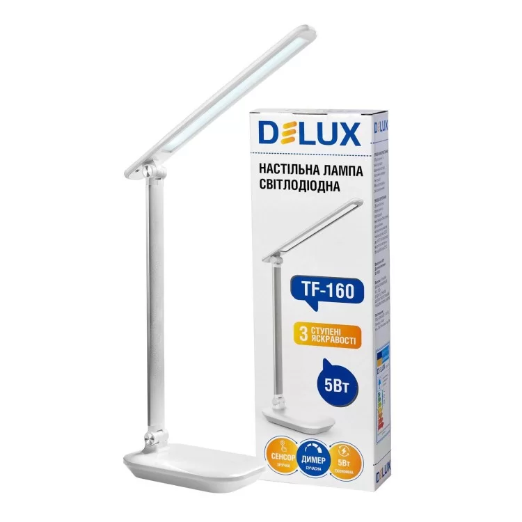 Настольный светильник Delux (90015754) TF-160 5Вт (белый) цена 546грн - фотография 2