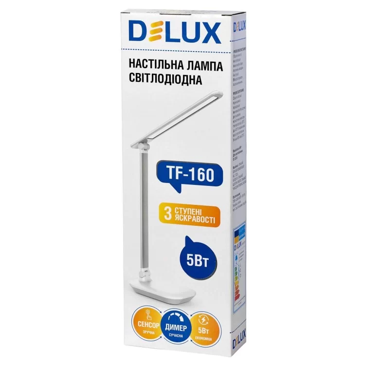 Настольный светильник Delux (90015770) TF-160 5Вт (черный) цена 546грн - фотография 2