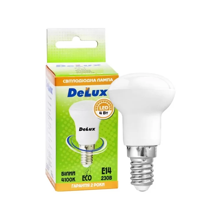 Лампа світлодіодна Delux (90001318) FC1 R39 E14 4100K 4Вт ціна 44грн - фотографія 2