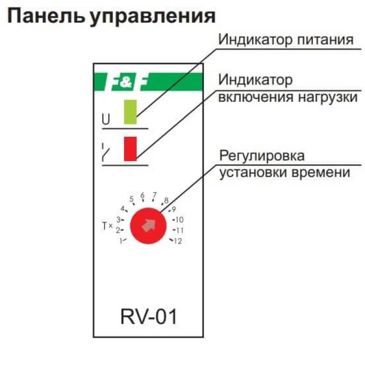 Електронне реле часу F&F RV-01 195-253В AC 16А ціна 781грн - фотографія 2