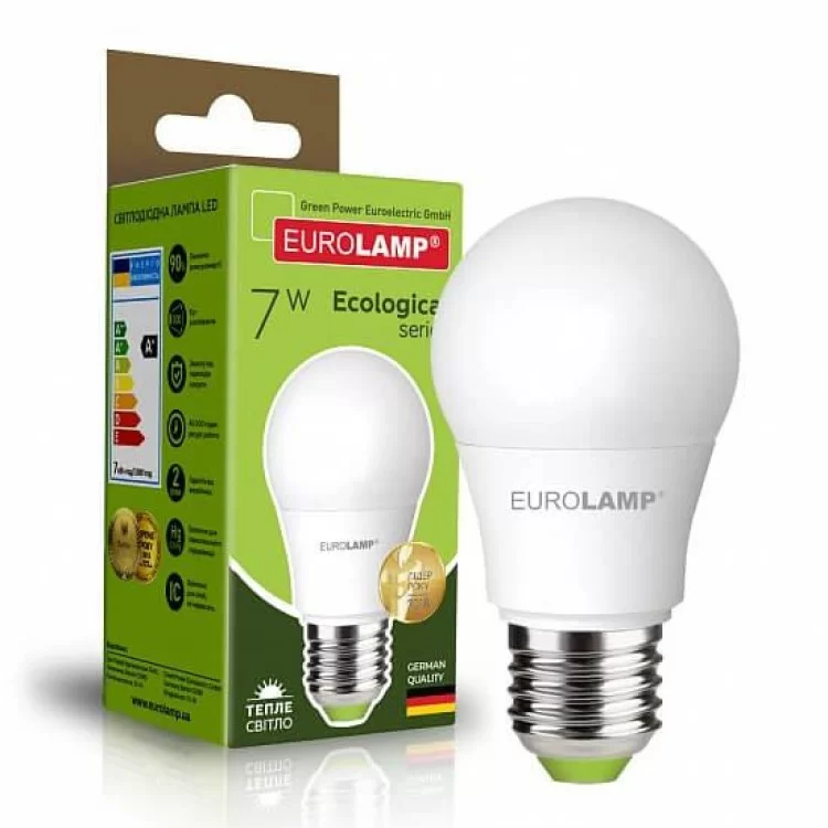 в продаже Светодиодная лампа Eurolamp LED-A50-07273(P) Eco 7Вт 3000К A50 Е27 - фото 3