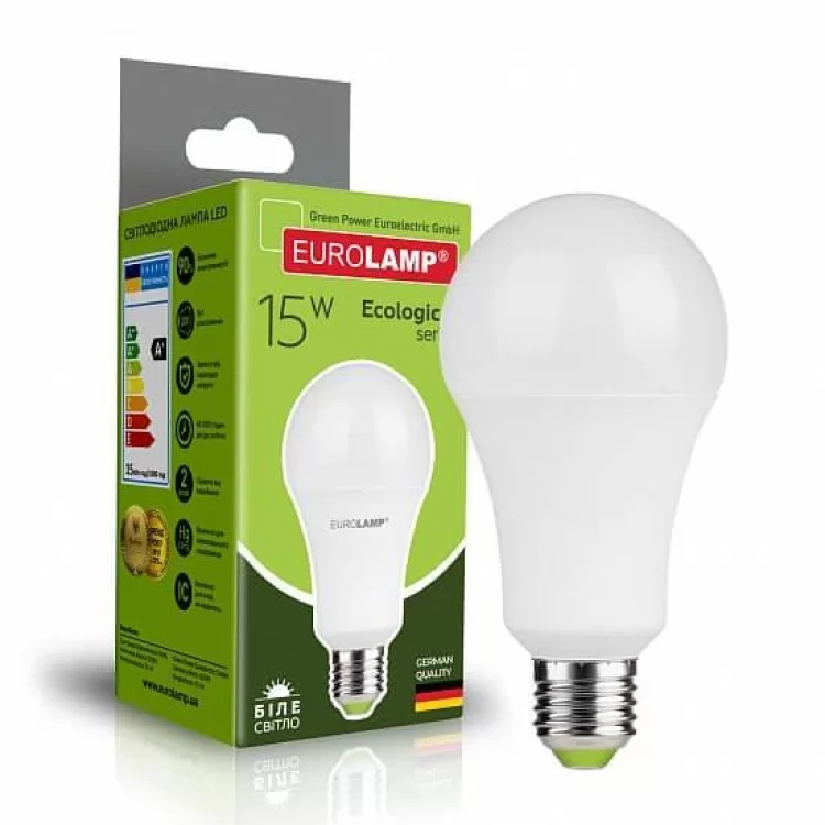 в продажу Світлодіодна лампа Eurolamp LED-A70-15274 (P) Eco 15Вт 4000К A70 Е27 - фото 3