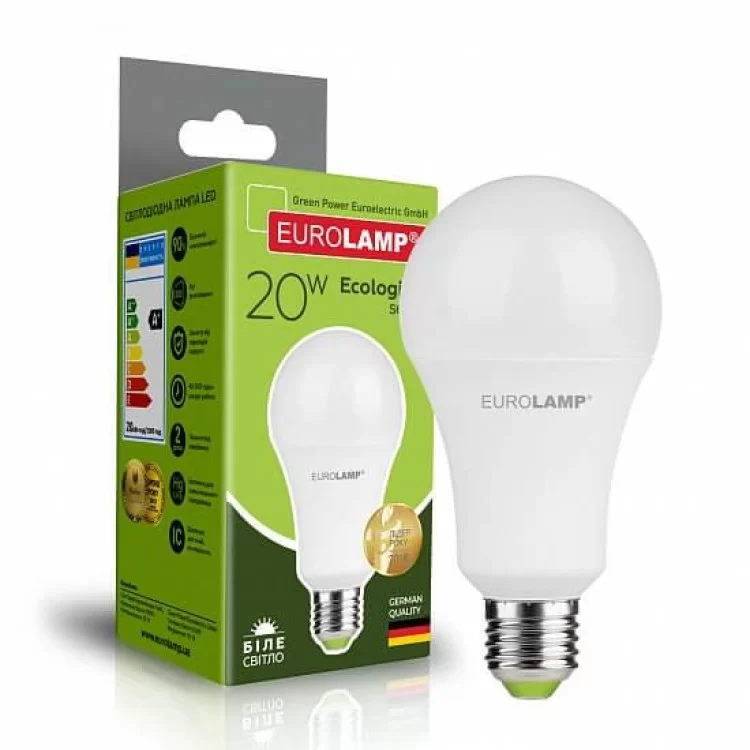 в продажу Світлодіодна лампа Eurolamp LED-A75-20274 (P) Eco 20Вт 4000К A75 Е27 - фото 3