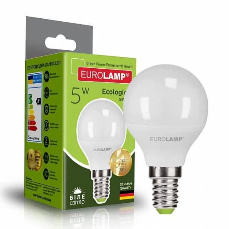 в продажу Світлодіодна лампа Eurolamp LED-G45-05144 (P) Eco 5Вт 4000К G45 Е14 - фото 3