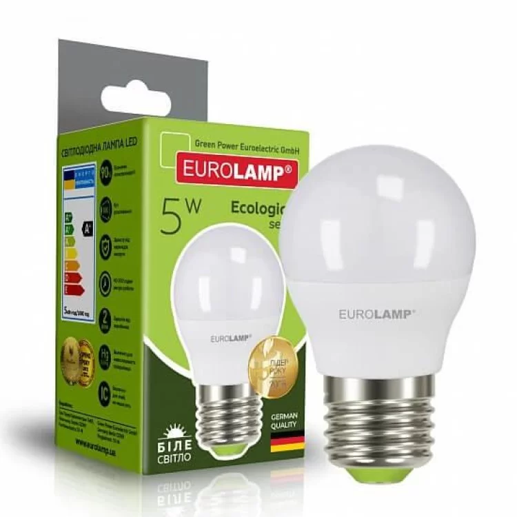 в продаже Светодиодная лампа Eurolamp LED-G45-05274(P) Eco 5Вт 4000К G45 Е27 - фото 3