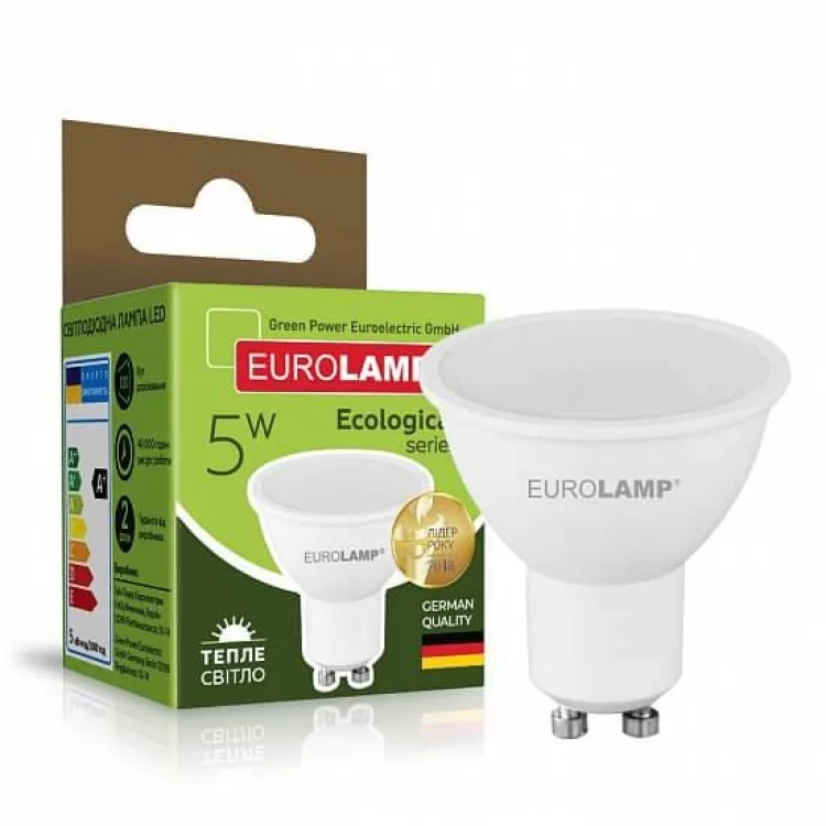 в продаже Светодиодная лампа Eurolamp LED-SMD-05103(P) Eco 5Вт 3000К MR16 GU10 - фото 3